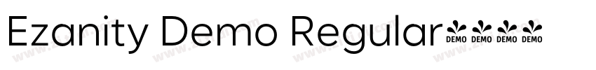 Ezanity Demo Regular字体转换
